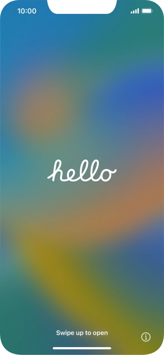 Slide your finger upwards starting from the bottom of the screen.