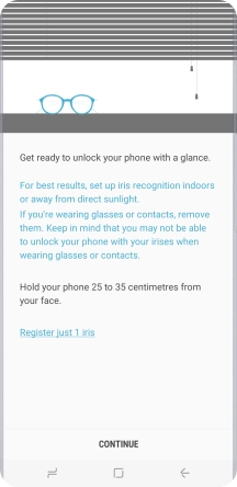 Press CONTINUE. Press CONTINUE.