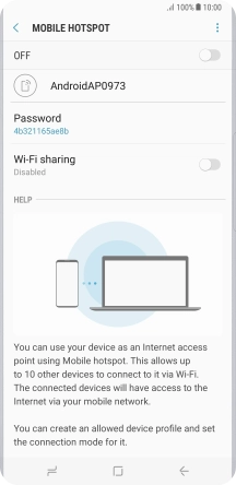 Press the menu icon.