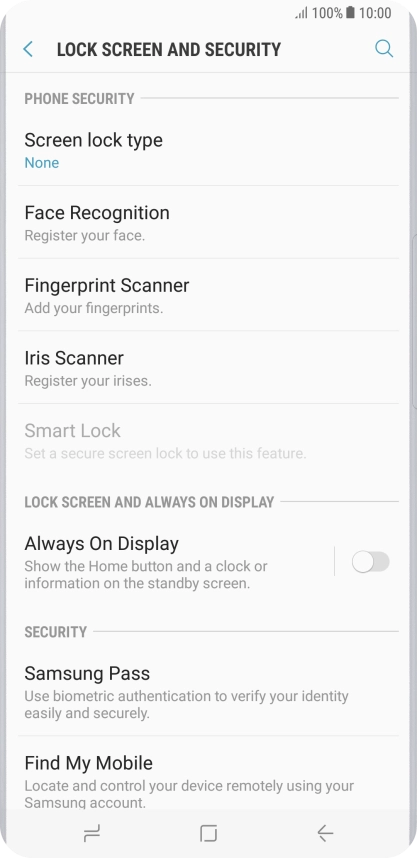 Press the Home key to return to the home screen. Press the Home key to return to the home screen.