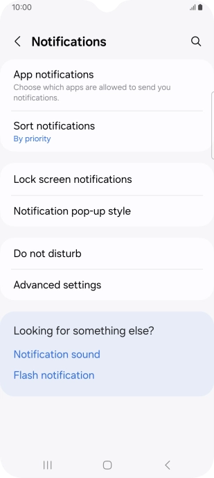 Press App notifications.