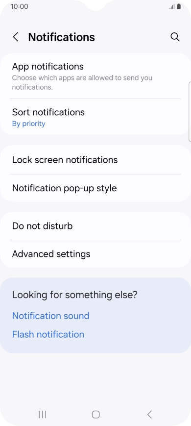 Press App notifications.