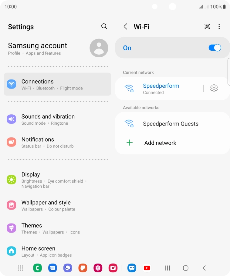 Press the Home key to return to the home screen.