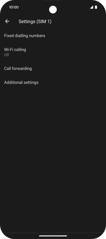 Press Call forwarding.