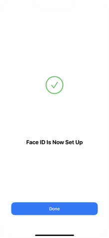 Press Done. If you haven't previously selected a phone lock code, key in a code of your own choice twice.