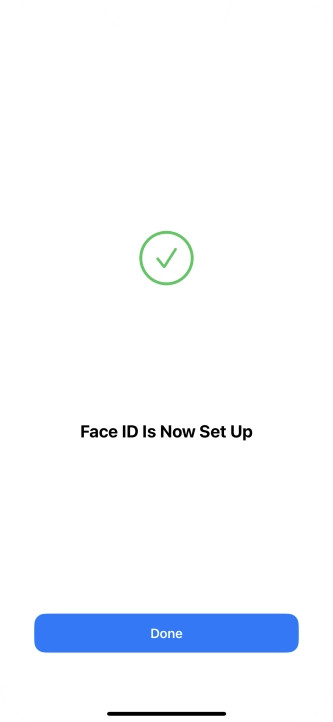 Press Done. If you haven't previously selected a phone lock code, key in a code of your own choice twice.