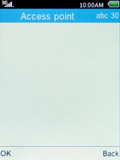 Key in mms.vodafone.net and press the Left selection key.