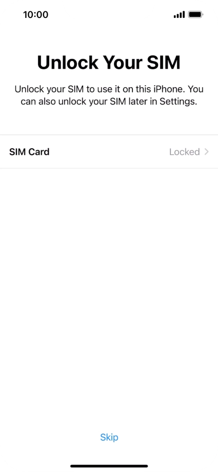 Press SIM Card.
