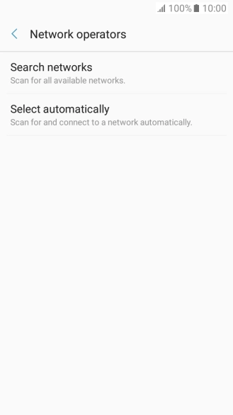 Press Search networks and your phone will search for networks.