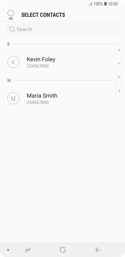 Press the field above 