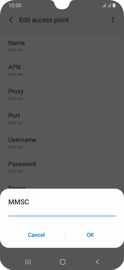 Key in http://www.vodafone.ie/mms and press OK.