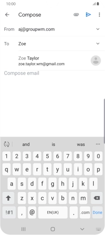 Press the required contact.