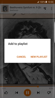 Press NEW PLAYLIST.
