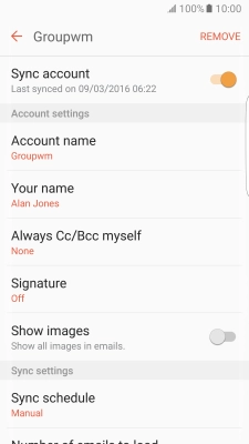 Press Your name and key in your name.