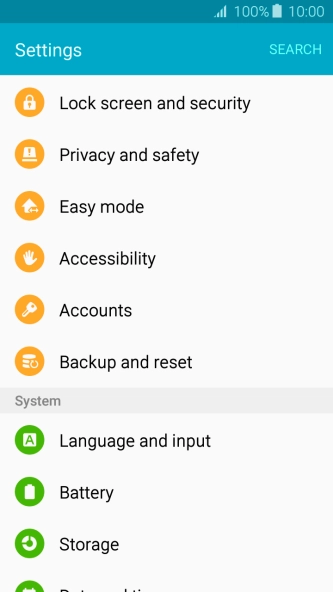 Press Lock screen and security. Press Lock screen and security.