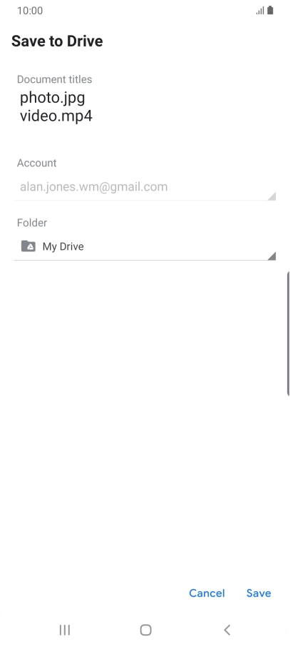 Press the field below 