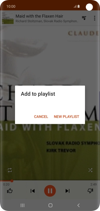 Press NEW PLAYLIST.