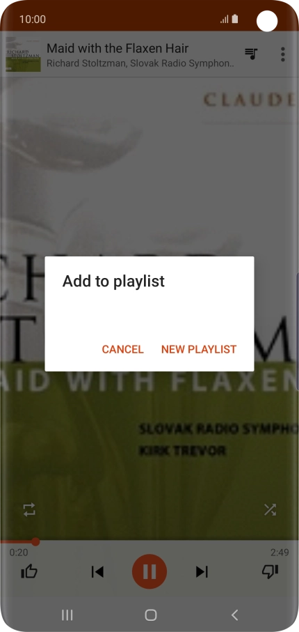 Press NEW PLAYLIST.