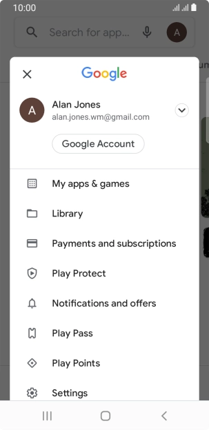 Press My apps & games. Press My apps & games.