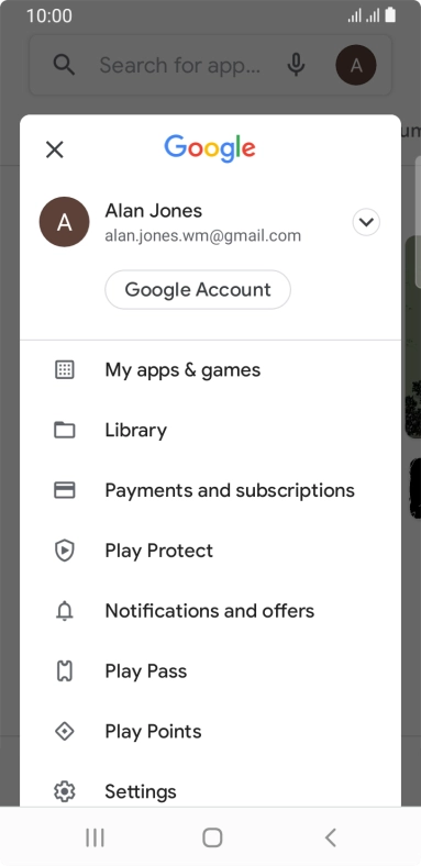Press My apps & games. Press My apps & games.