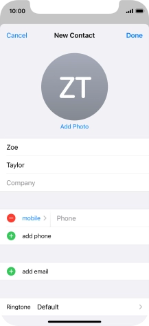 Press Phone and key in the required phone number.
