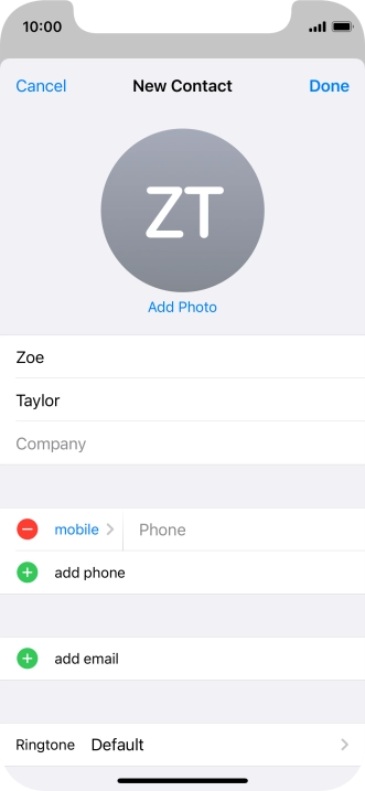 Press Phone and key in the required phone number.