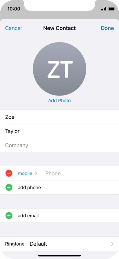 Press Phone and key in the required phone number.