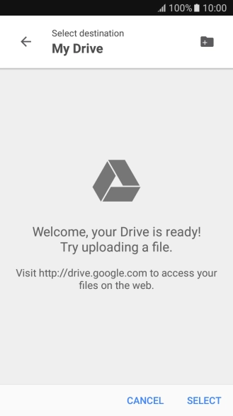 Press the new folder icon.