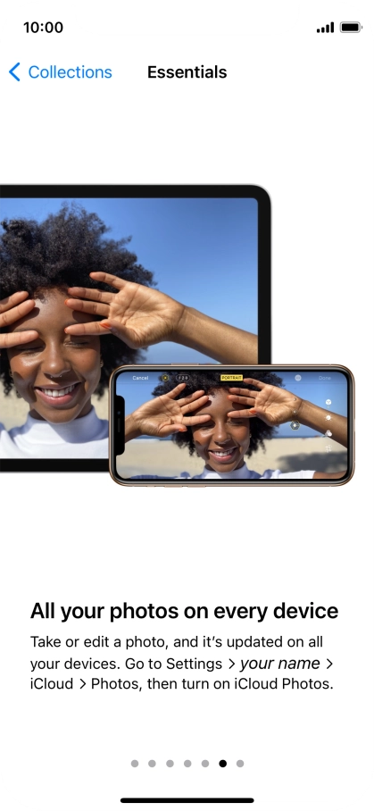 Slide your finger upwards starting from the bottom of the screen to return to the home screen.