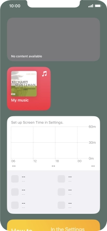 Press and hold the required Widget Stack.