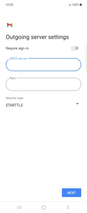 Press the field below 