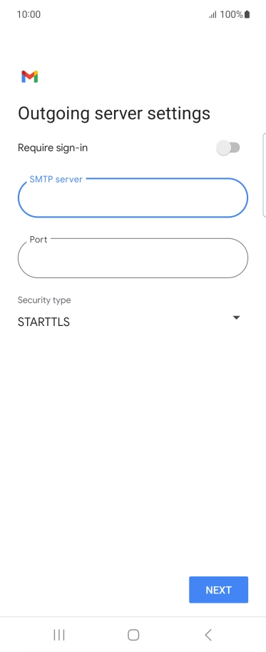 Press the field below 
