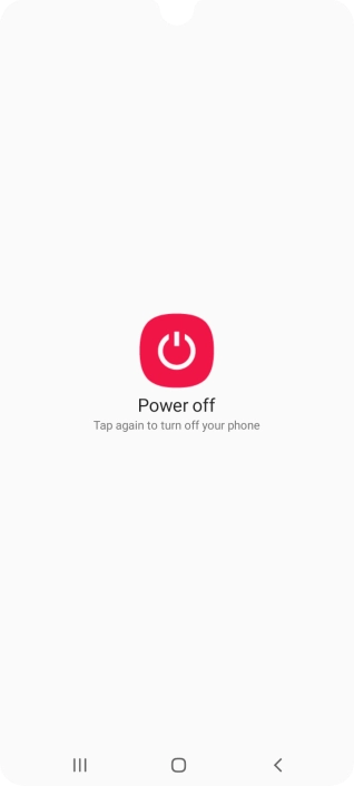 Press Power off.