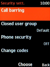 Select Call barring.