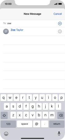 Press the required contact.
