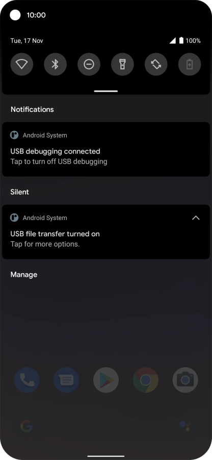 Press Tap for more options..