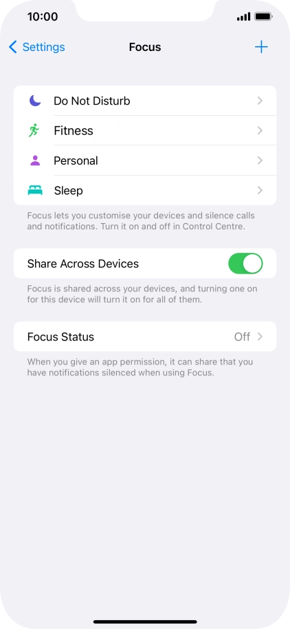 Press Do Not Disturb.