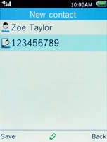 Press the Left selection key.