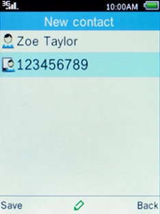 Press the Left selection key.