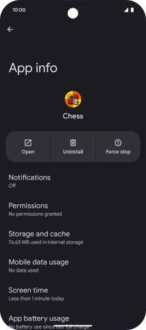 Press Storage and cache.
