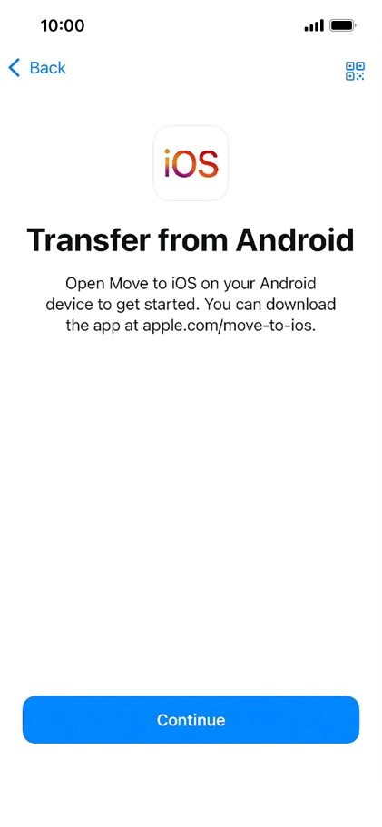 To transfer content to your phone, you need to install the app 