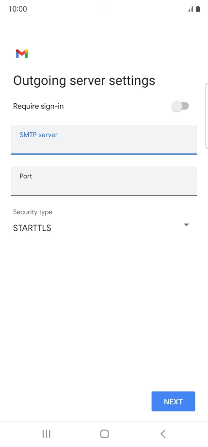 Press the field below 