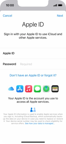 Press the field next to 