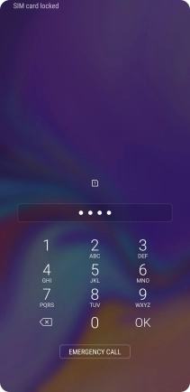 If you're asked to key in your PIN, do so and press OK.