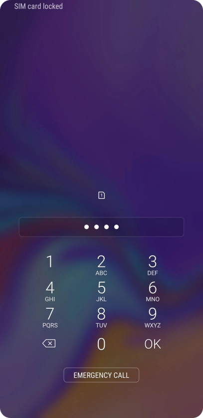 If you're asked to key in your PIN, do so and press OK.