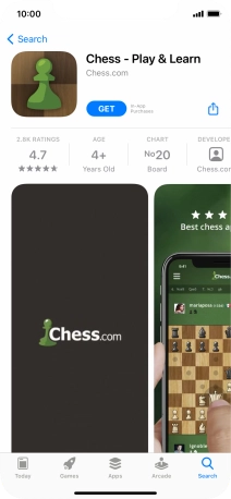 Press GET and follow the instructions on the screen to install the app.