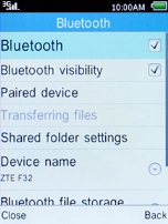 Select Paired device and press the Left selection key.