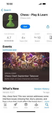 Press Get and follow the instructions on the screen to install the app.