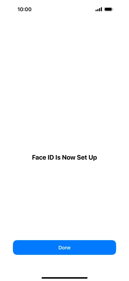Press Done. If you haven't previously selected a phone lock code, key in a code of your own choice twice.
