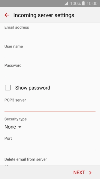 Press the drop down list below 